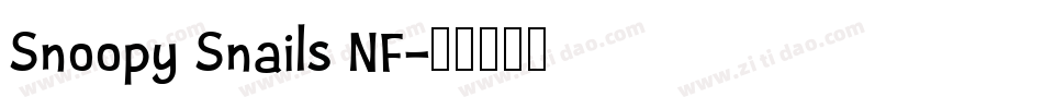 Snoopy Snails NF字体转换